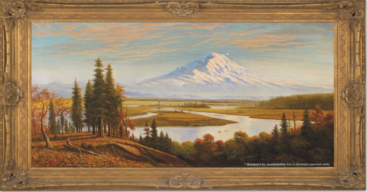 Banksy painting of Washington s Mount Rainier which offers brutal